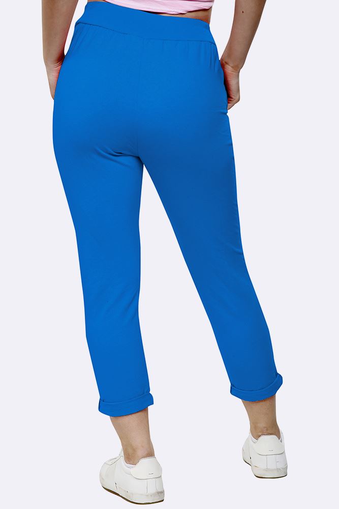 Italian Plain Drawstring Pocket Trousers
