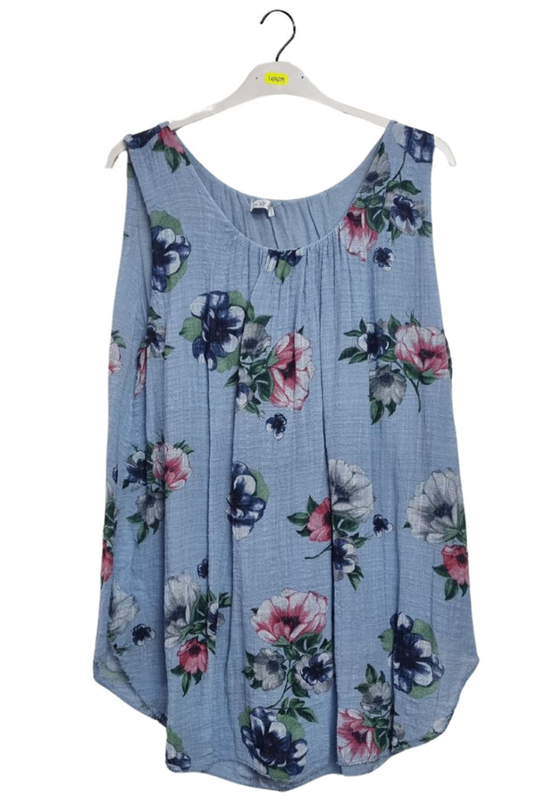 Floral Print Cotton Top