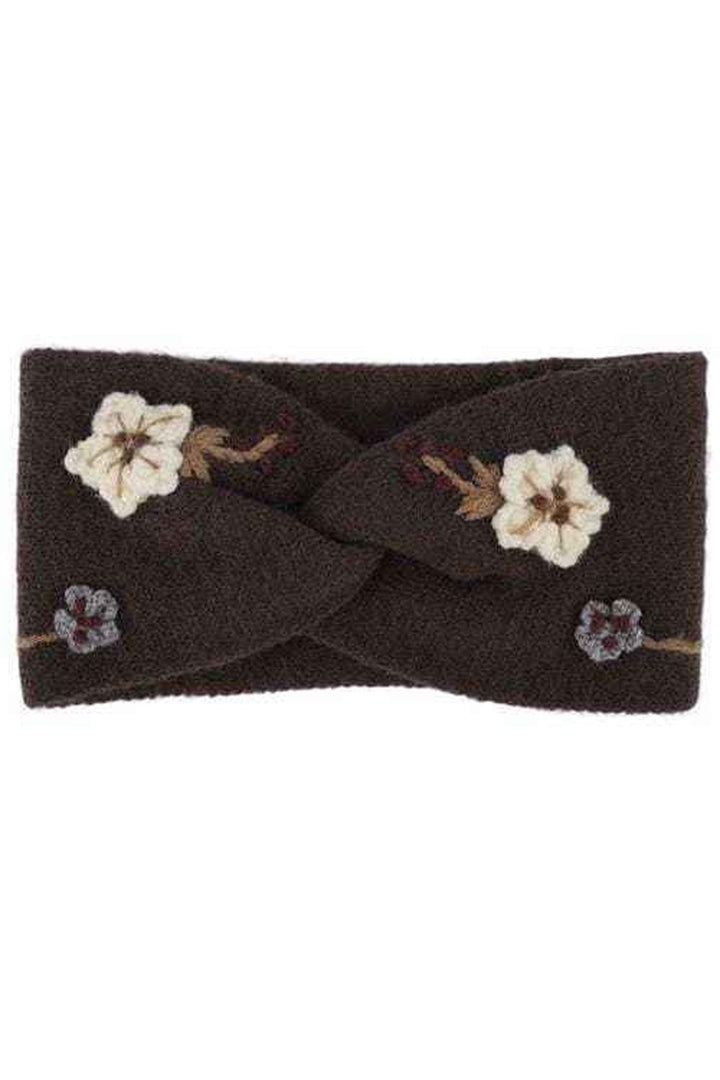 knitted floral headband