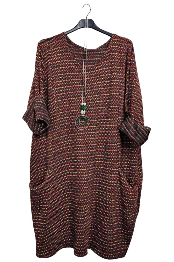 ladies striped day dress