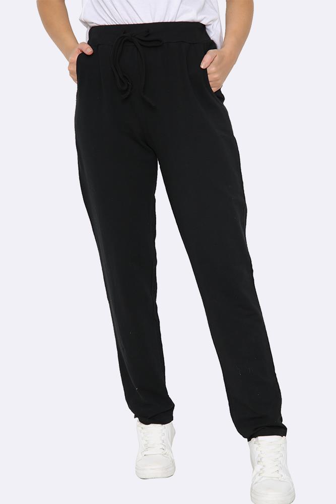 Italian Plain Drawstring Pocket Trousers