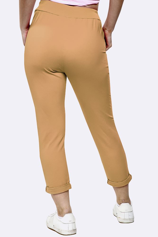 Italian Plain Drawstring Pocket Trousers