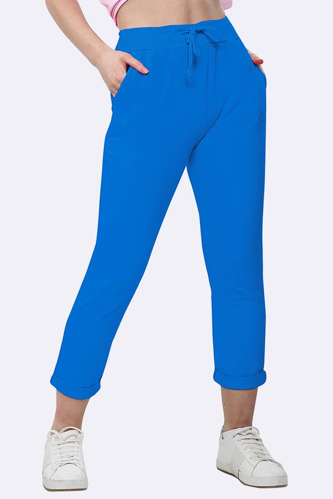 Italian Plain Drawstring Pocket Trousers