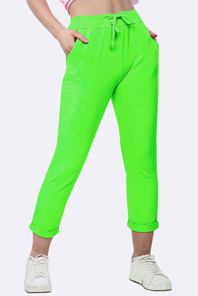 Italian Plain Drawstring Pocket Trousers