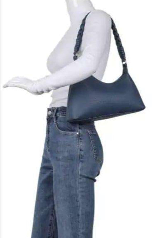 Braided Handle Shoulder Bag
