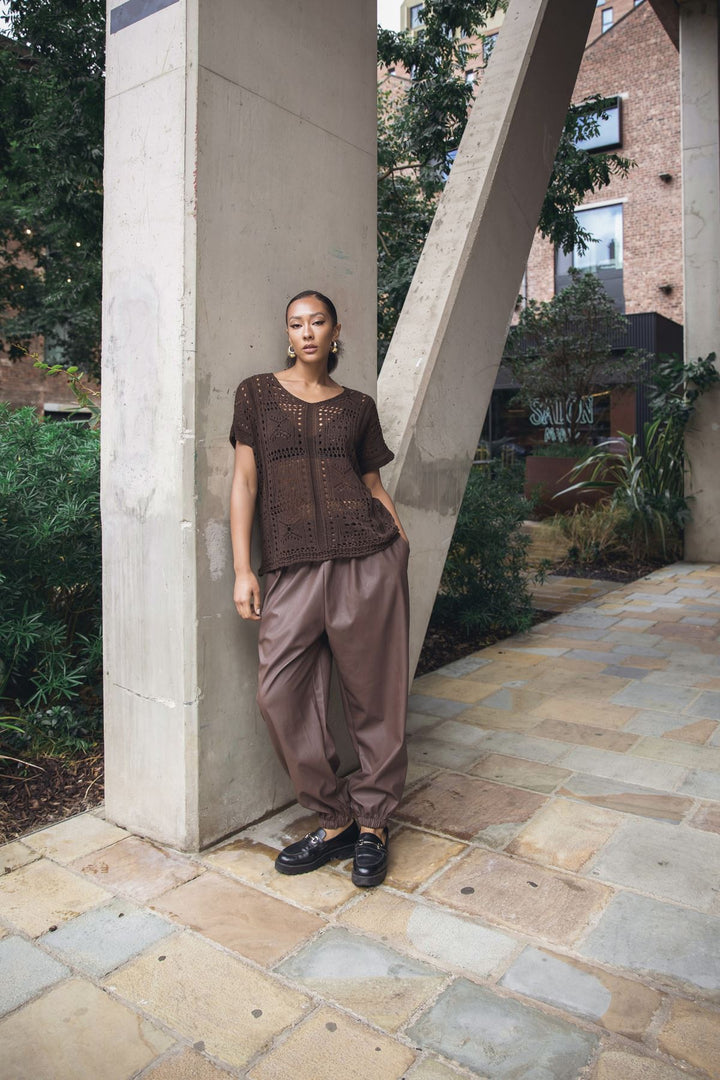 openwork cotton tunic top bulk