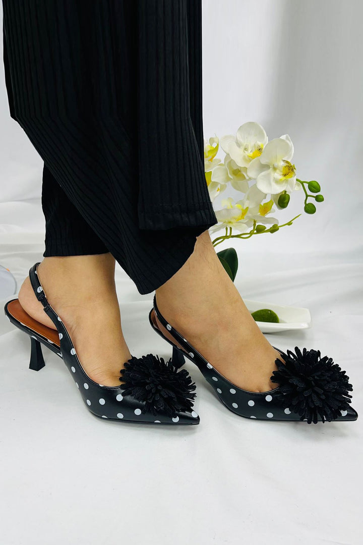 wholesale polka dot floral sandals