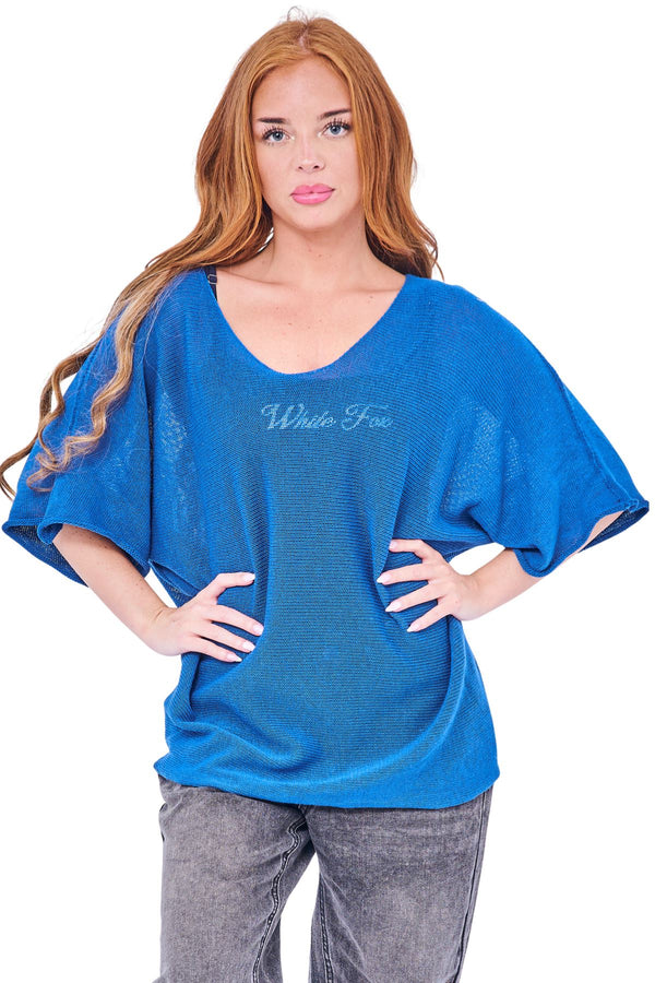 Plain Fine-Knit Texture Cotton Top