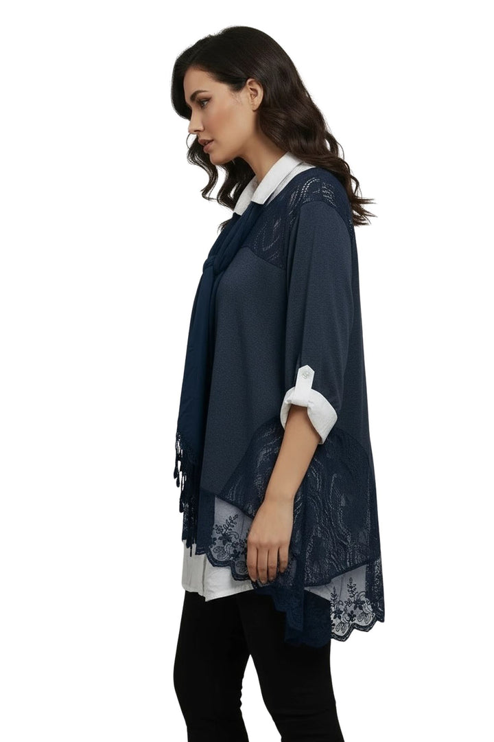 women’s floral layered top