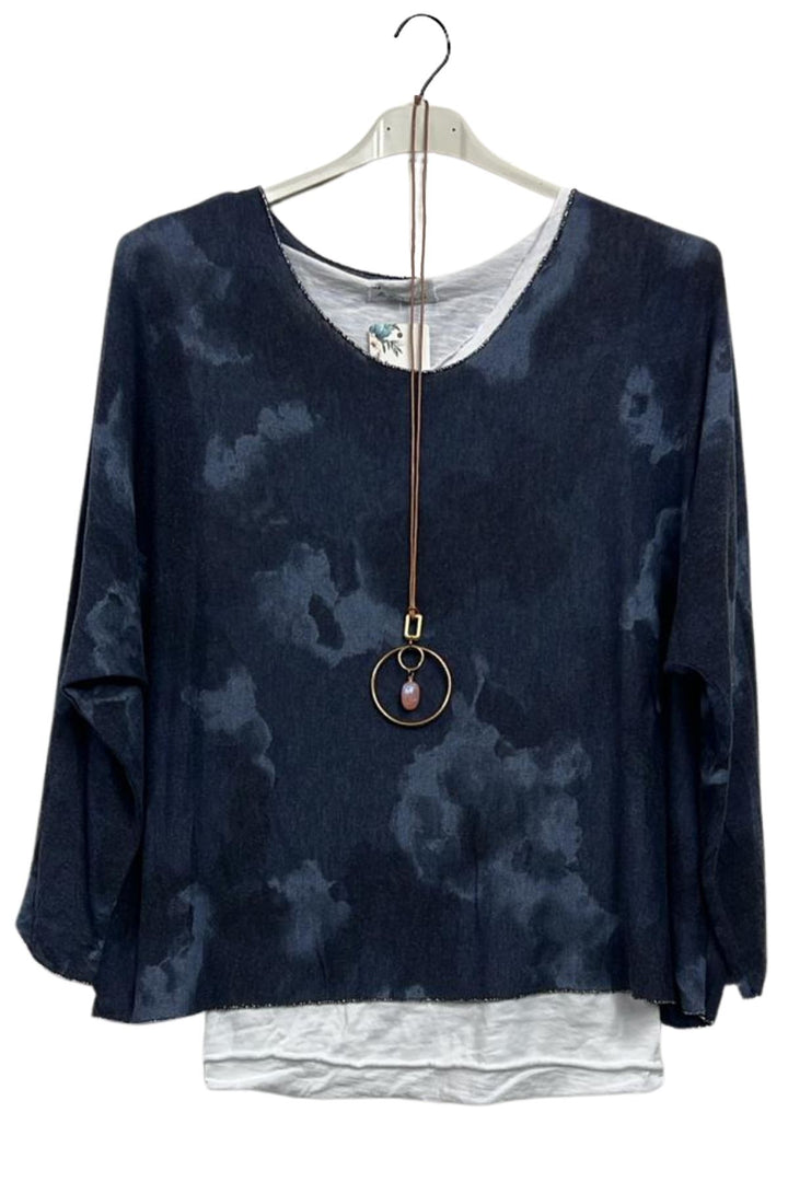 bulk tie dye print cotton top