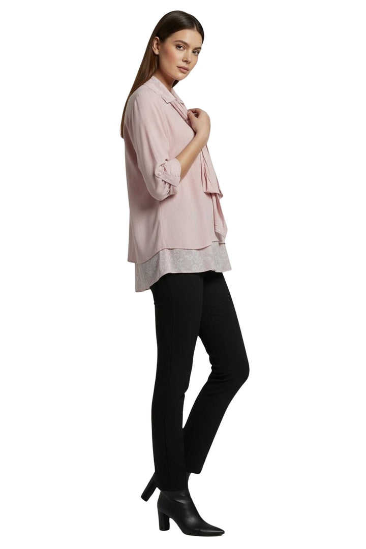 Layered hem cotton top wholesale