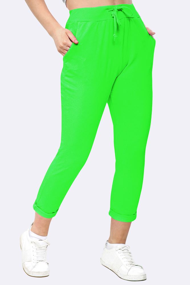 Italian Plain Drawstring Pocket Trousers