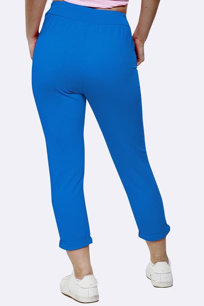 Italian Plain Drawstring Pocket Trousers