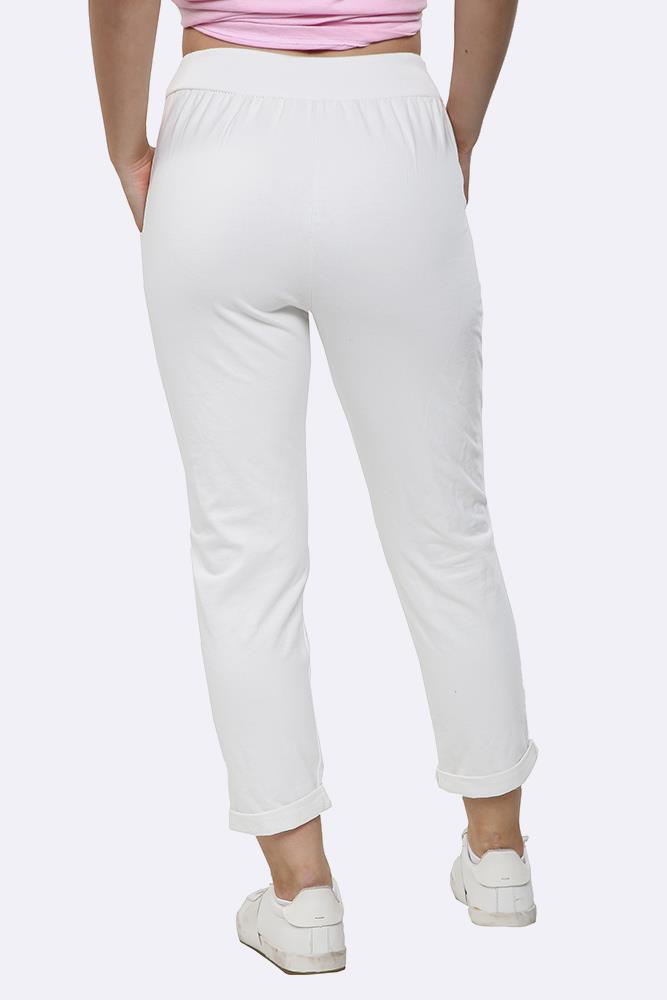 Italian Plain Drawstring Pocket Trousers
