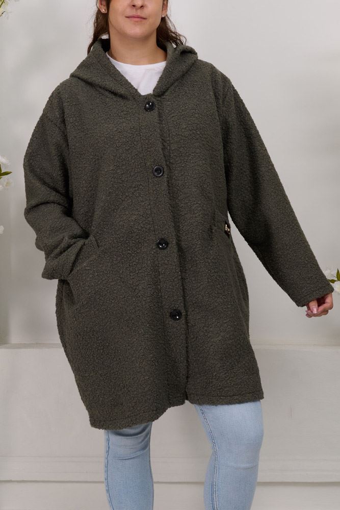 Plain Button Up Hoody