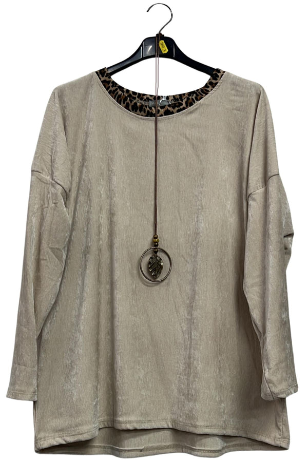 Plain Dropped Shoulders Tunic Top