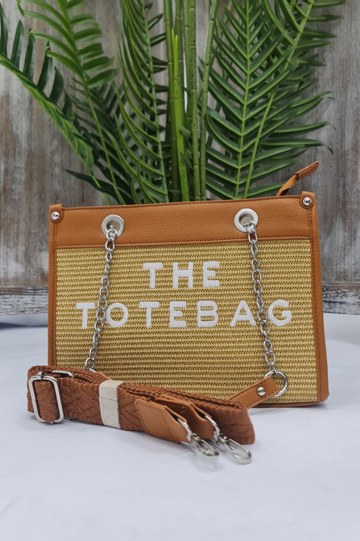 Tote Chain Strap Two Handle Shoulder Bag