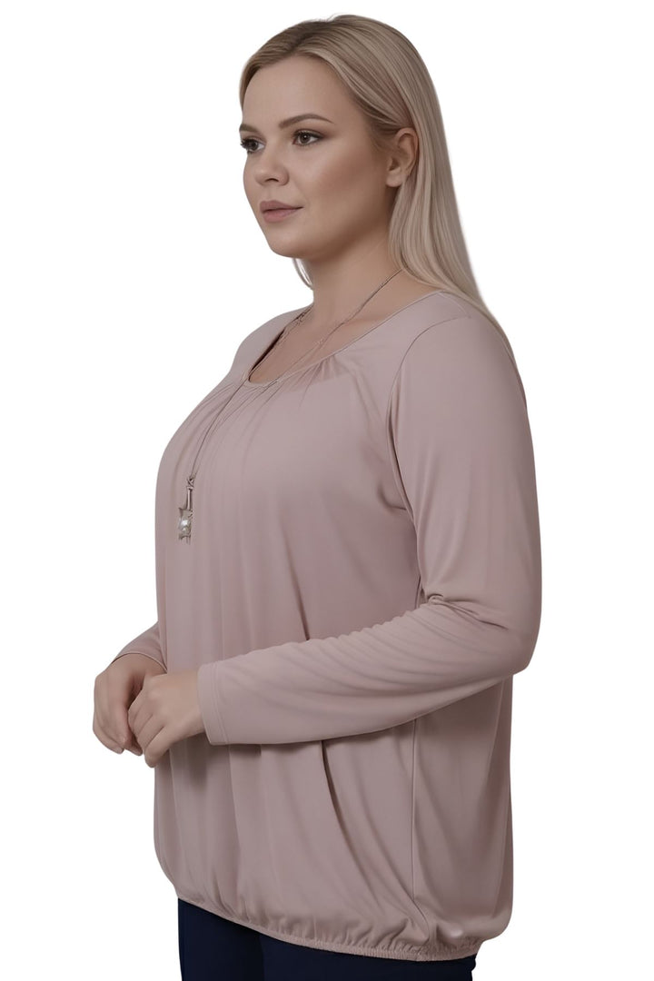 stylish pleated viscose shirt