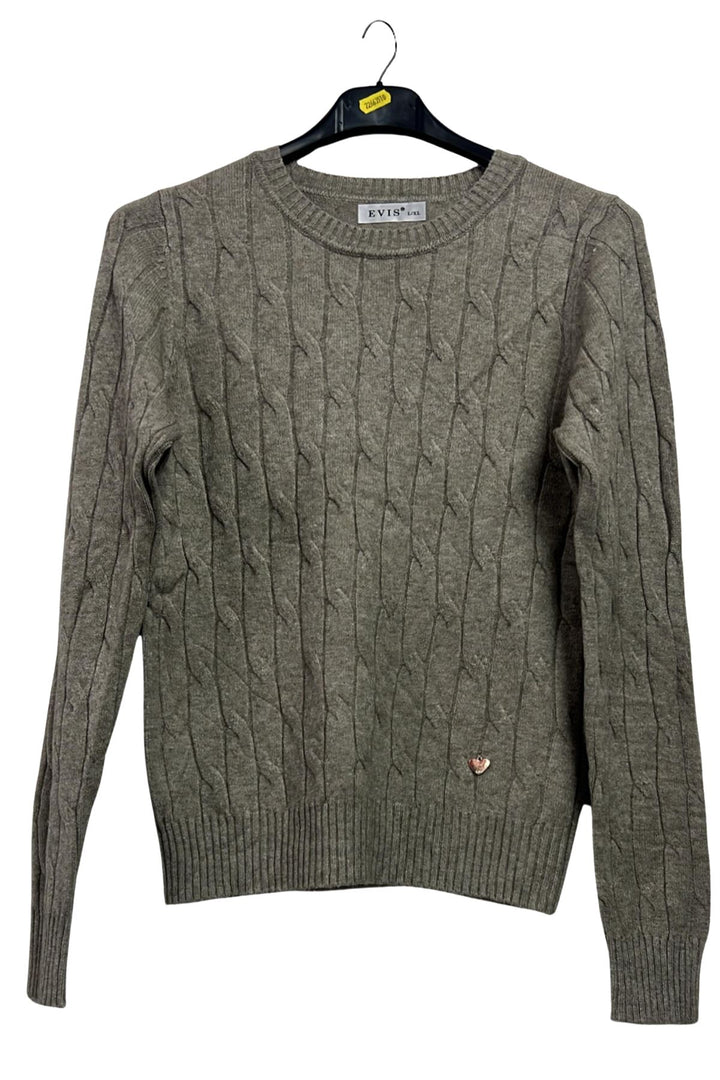 ribbed hem jumper