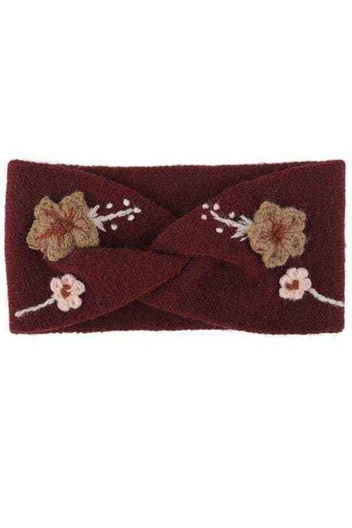 winter floral headband