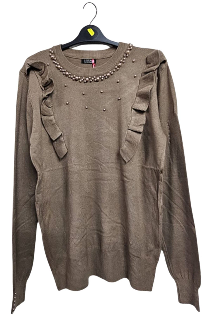 wholesale ruffle viscose knit blouse uk