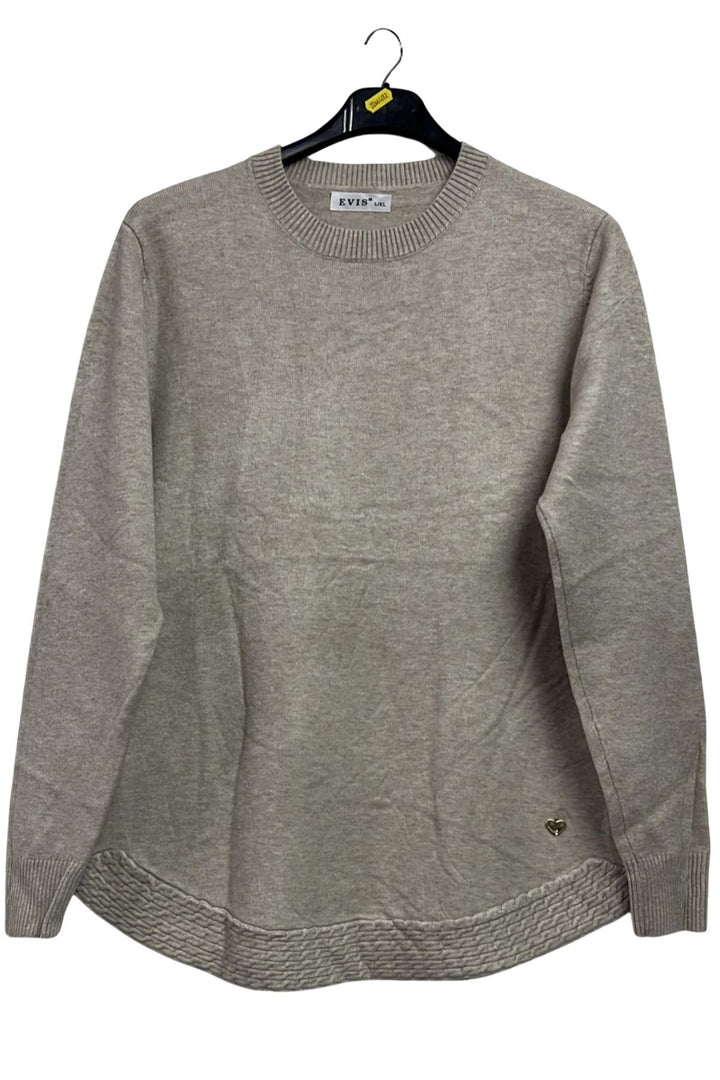 long sleeve textured jumper