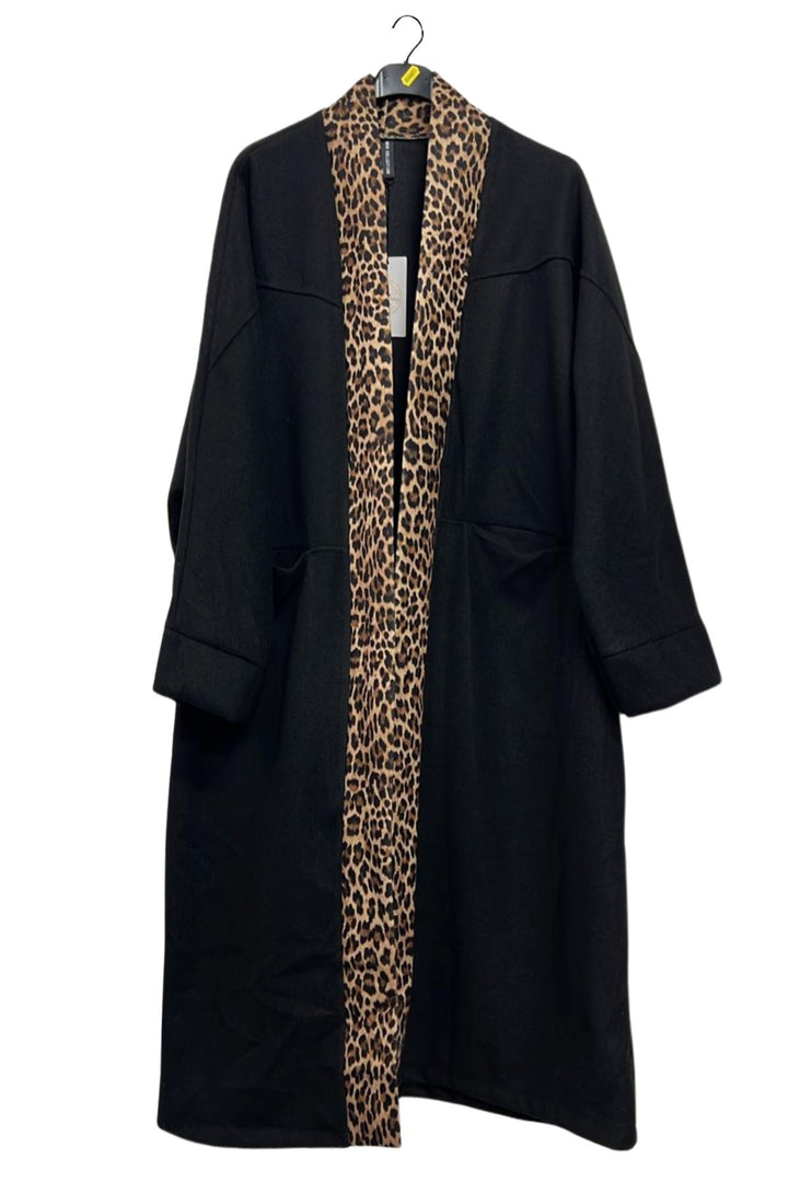 animal print fashion coat