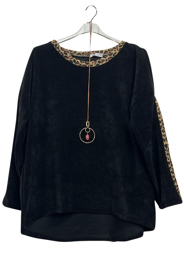 Plain Drop Shoulder High Low Hem Cotton Top