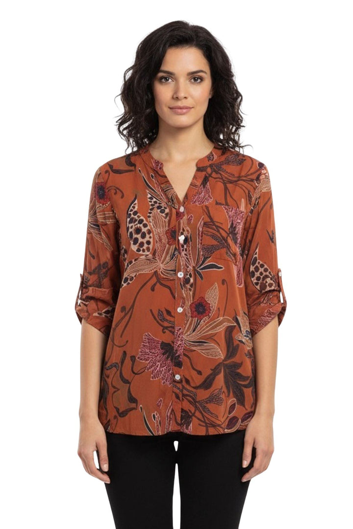 women floral shirt