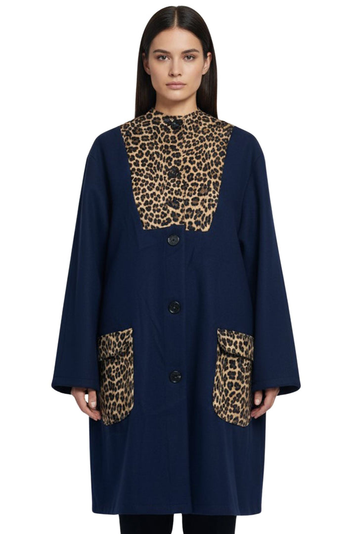 leopard fashion coat