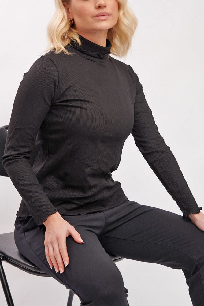 plain roll neck top bulk buy