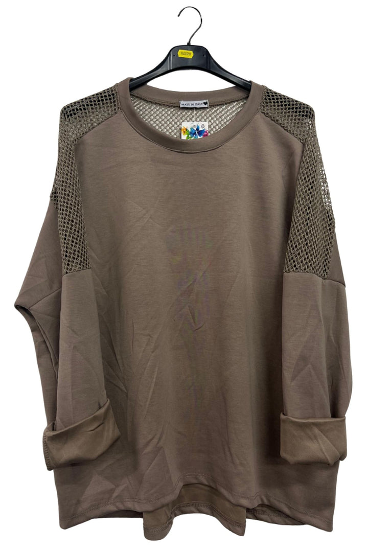 plain oversized mesh tee