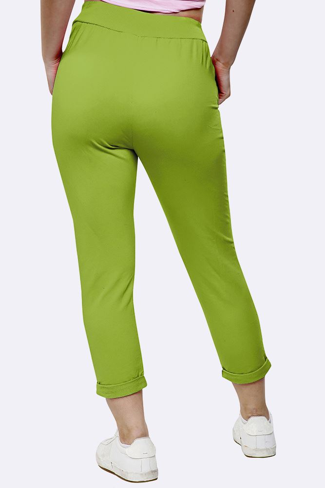 Italian Plain Drawstring Pocket Trousers