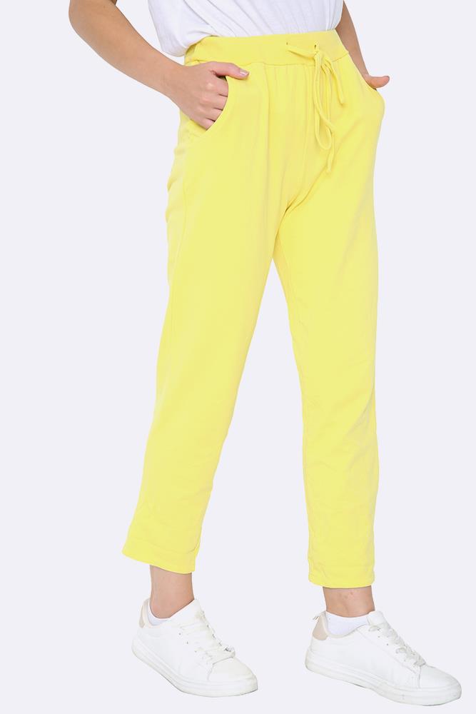 Italian Plain Drawstring Pocket Trousers