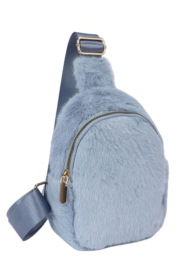 Faux Fur Backpack Bag