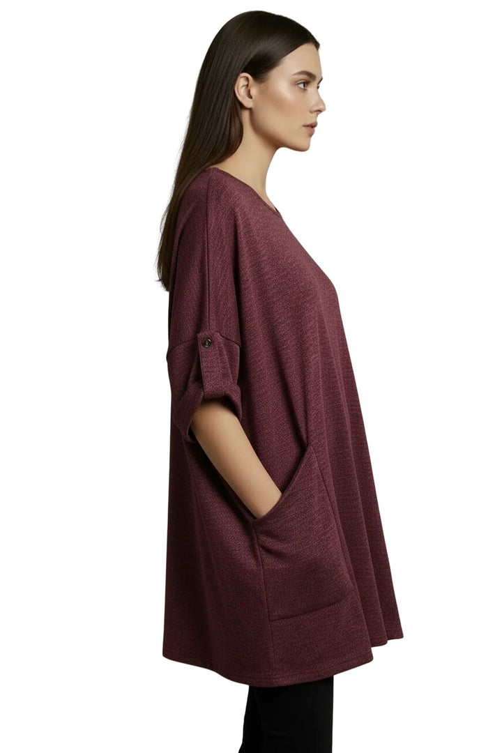 heathered fashion top