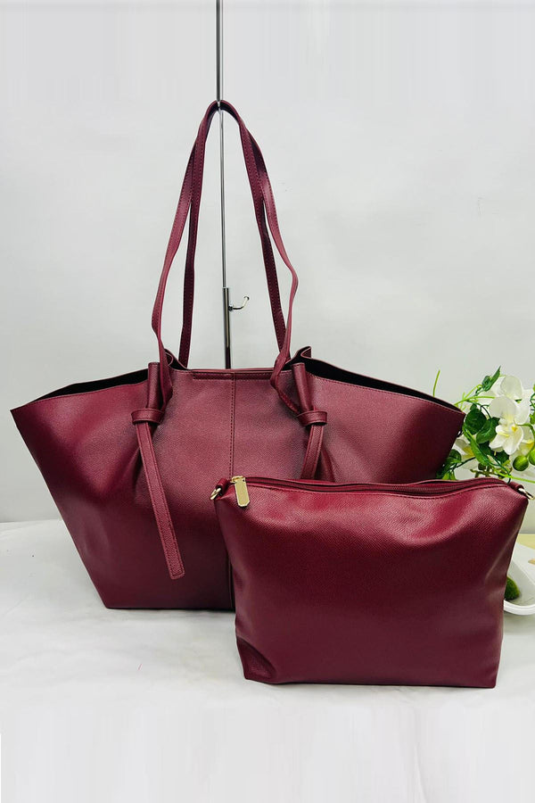 Detachable Strap Two Handle Shoulder Bag