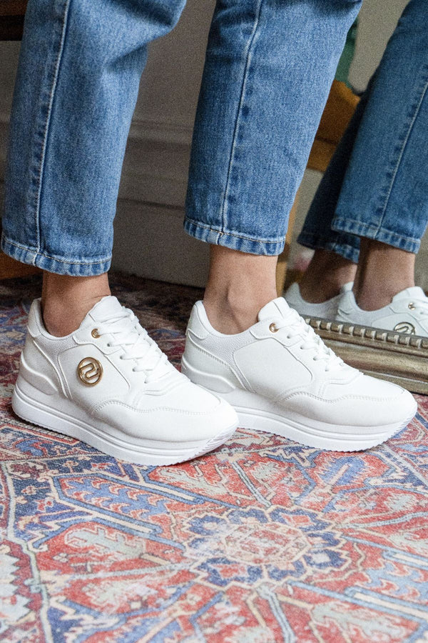 Lace Up Platform Trainer