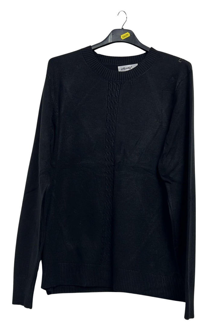 ribbed hem jumper