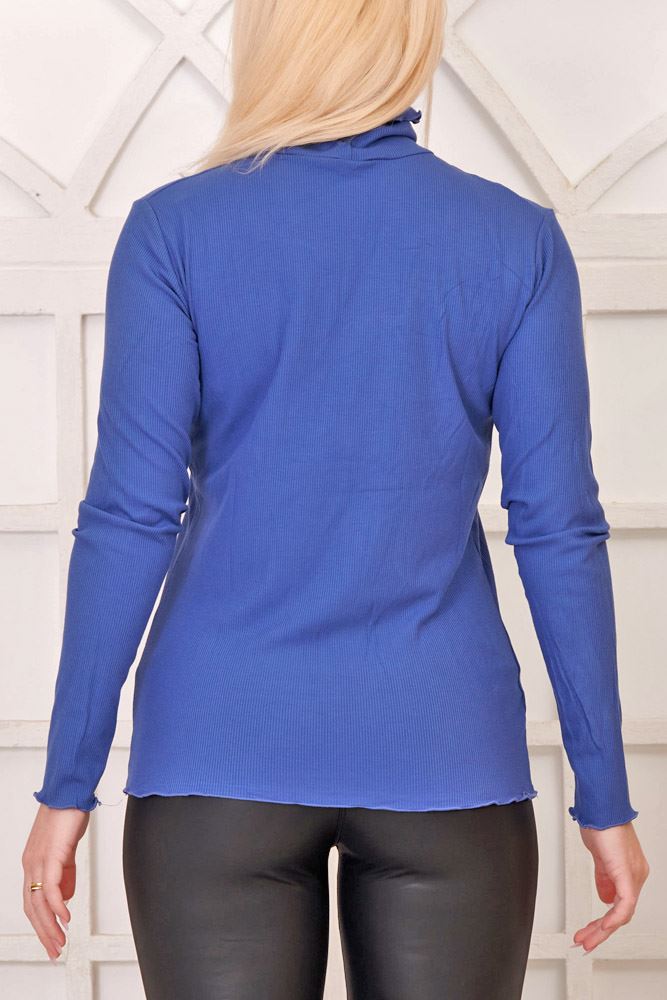 wholesale ribbed knit roll neck