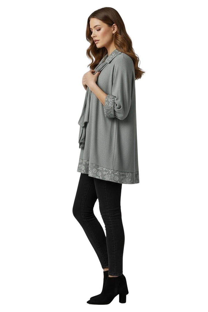 Matching scarf floral top