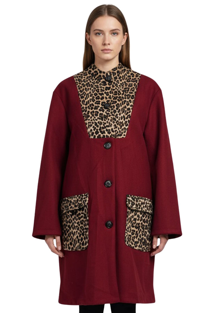 leopard outerwear