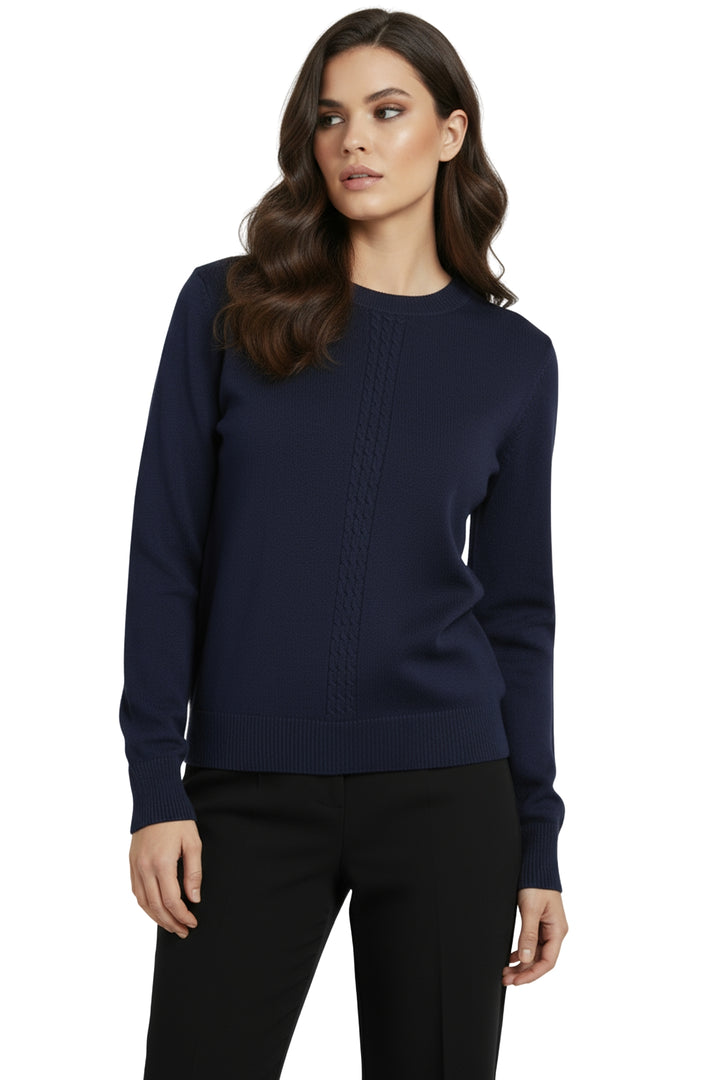 plus size relaxed fit cable knit jumper