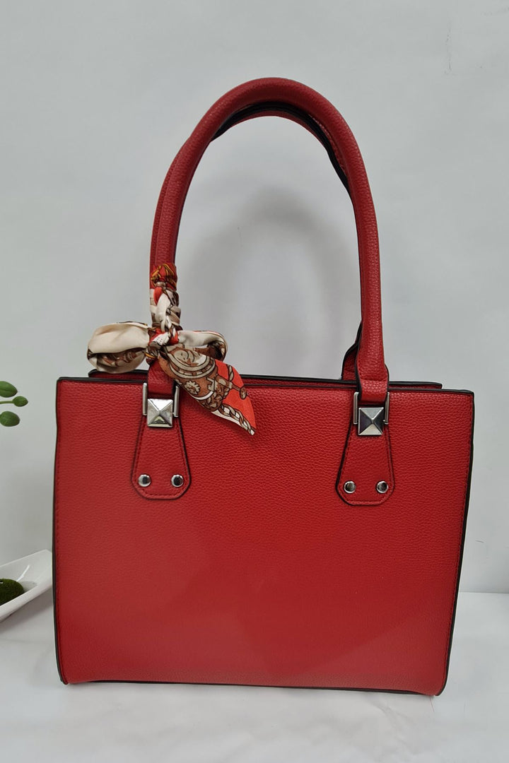 Elegant Structured Two Handed Shoulder Bag