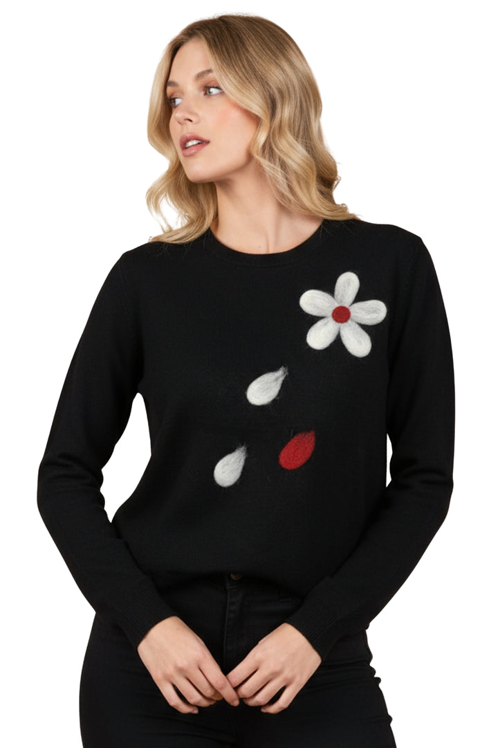cosy floral petal knitwear for boutiques