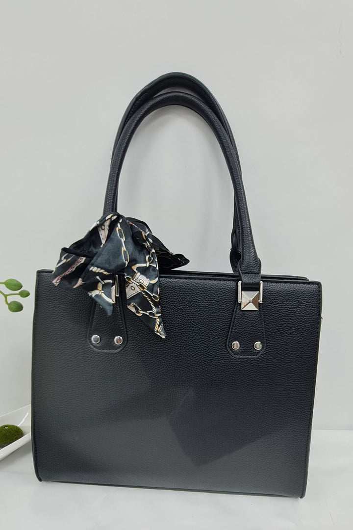 Elegant Structured Two Handed Shoulder Bag