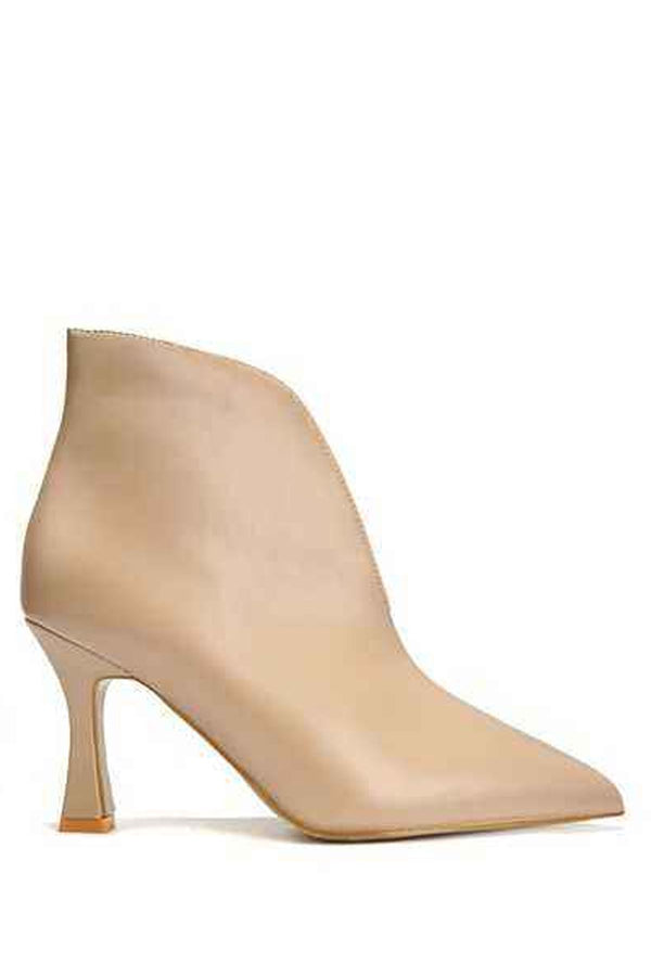 high heel pointed toe ankle shoes