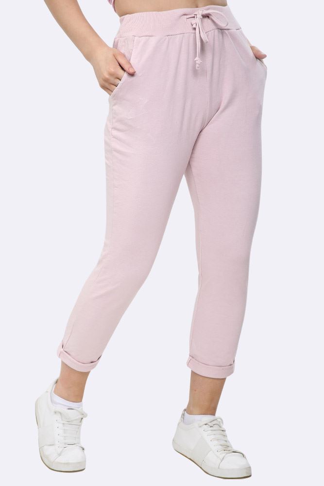 Italian Plain Drawstring Pocket Trousers