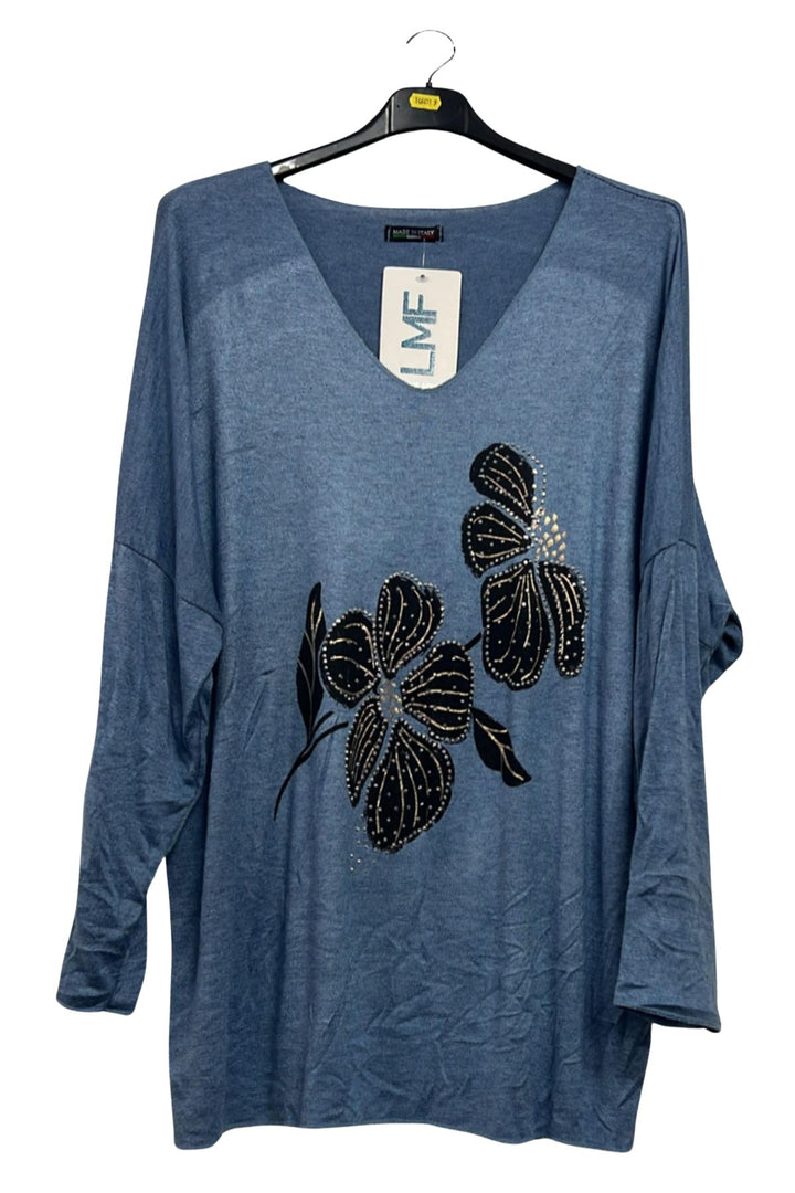 floral pattern tunic top supplier