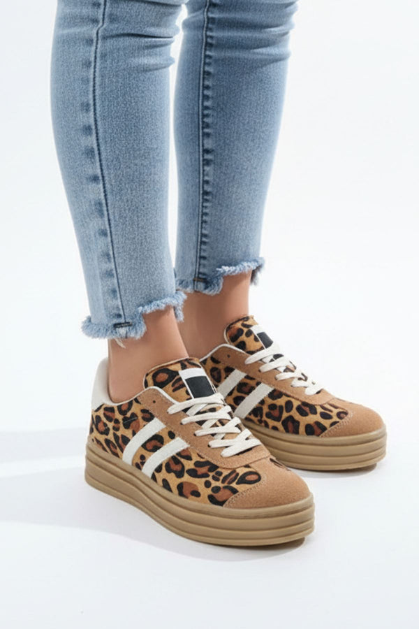 Stripe Lace Up Trainer